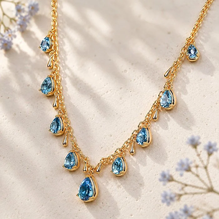 Necklace Silver - Topaz - Certified