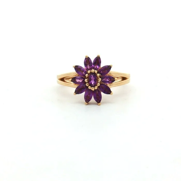 Ring Silver - 0.77ct. tw. Amethyst - HRD Certified Silver Jewelry