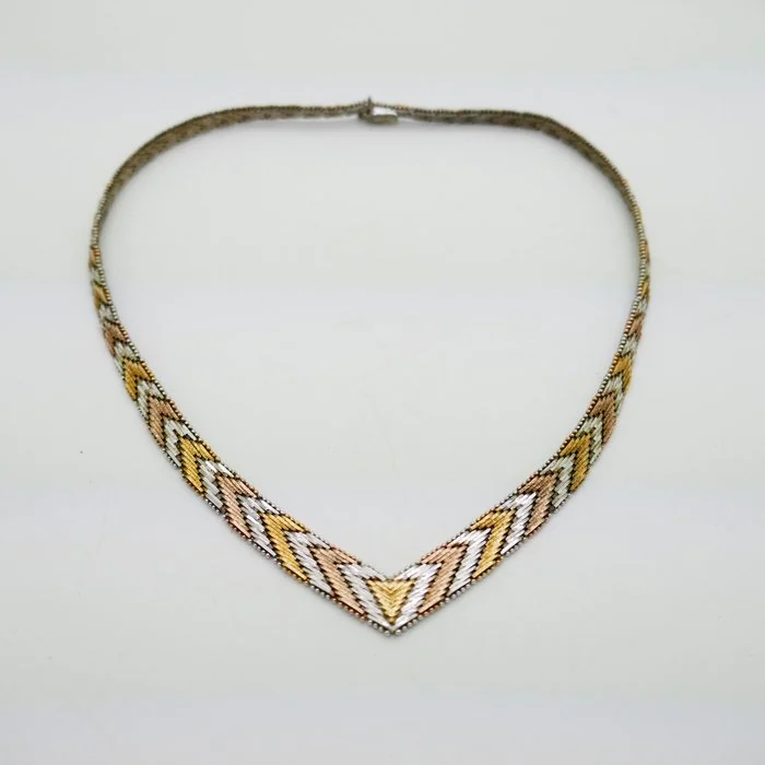 Necklace Silver, Gold - plated