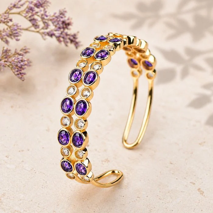 Bracelet Silver - Mixed gemstones - Certified