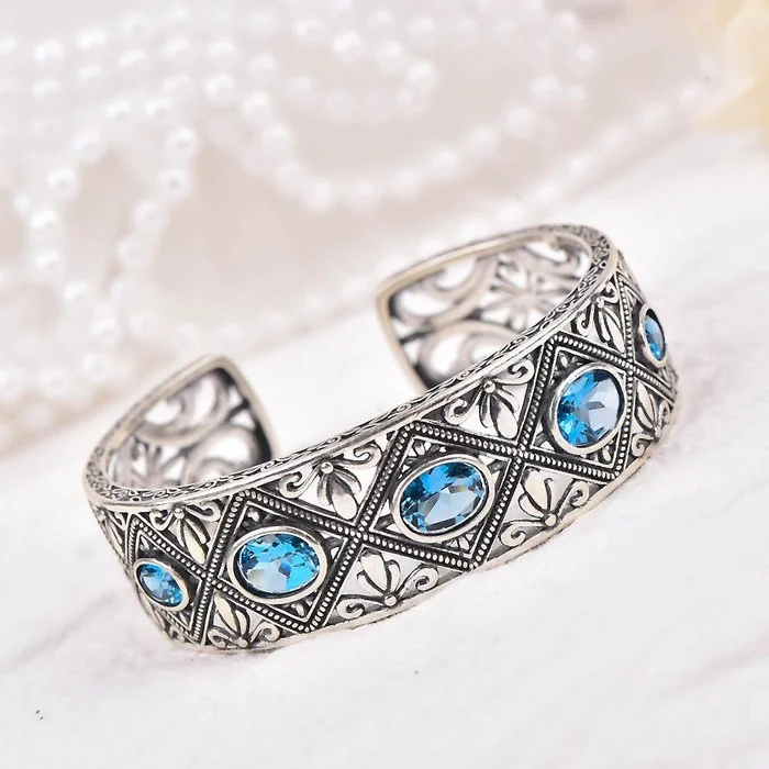 Bracelet Silver - Topaz - Certified
