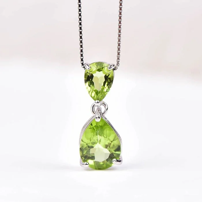 Pendant Silver - Peridot - Certified