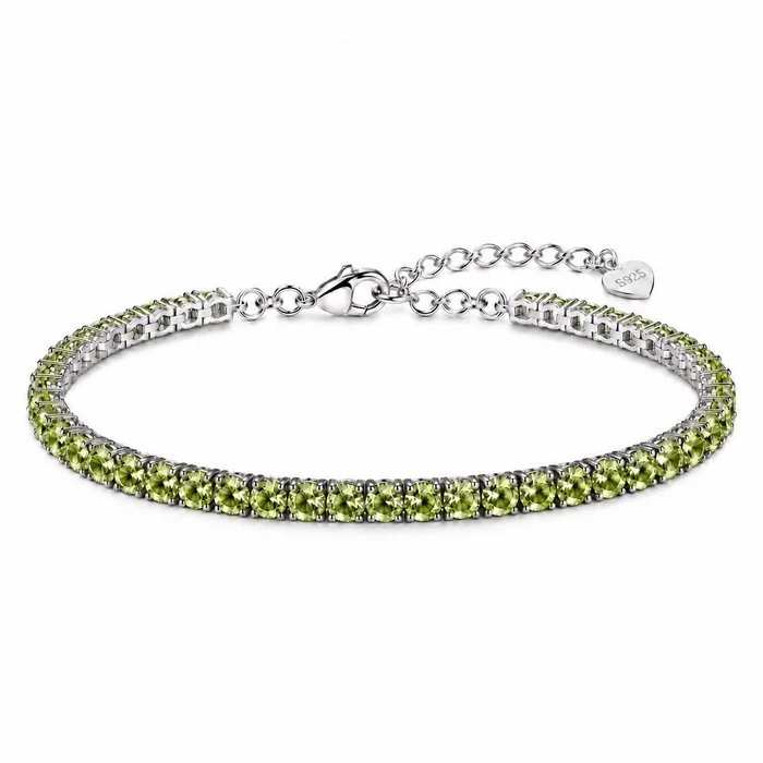 Bracelet Silver Peridot