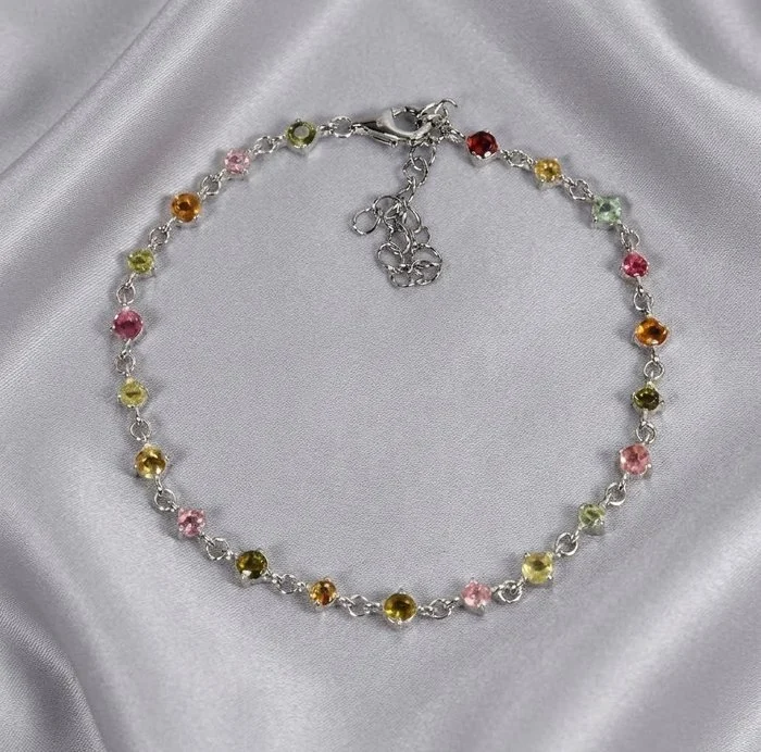 Bracelet Silver - 1.60ct. tw. Tourmaline