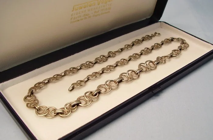 Other brand - Necklace Silver - signed Laurin - Schmuck 1925