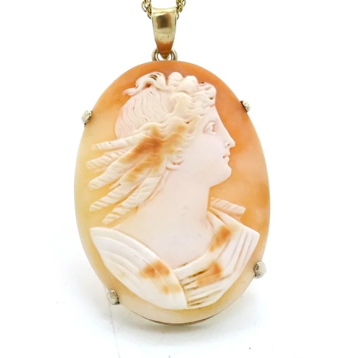 Necklace with pendant Silver, Gold - plated