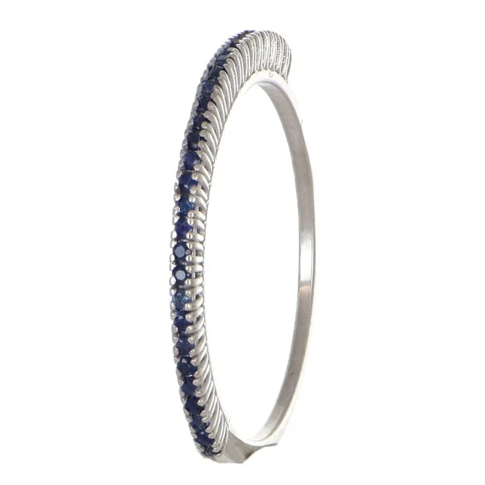 Ring - 18 kt. White gold Sapphire