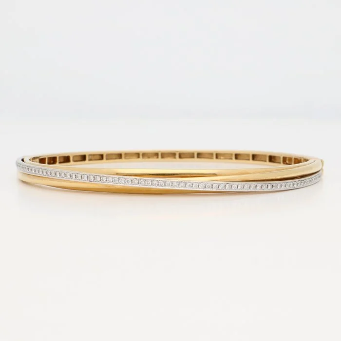 Bracelet - 18 kt. Yellow gold, White gold Diamond (Natural)