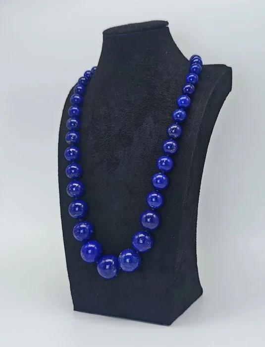 Necklace - 18 kt. Yellow gold Lapis lazuli
