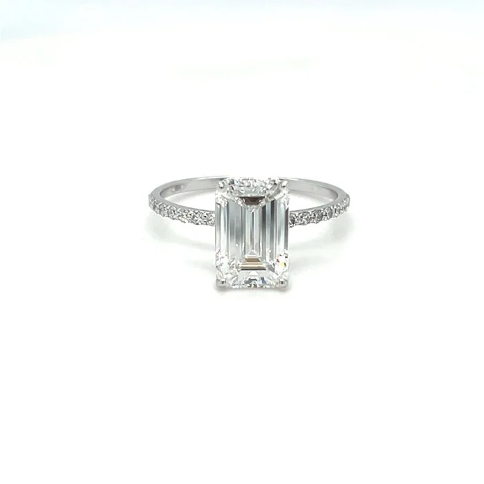 Ring - 14 kt. White gold - 2.16ct. tw. Diamond (Lab - grown)