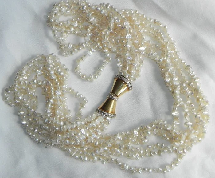 Necklace - 18 kt. Yellow gold Diamond (Natural)