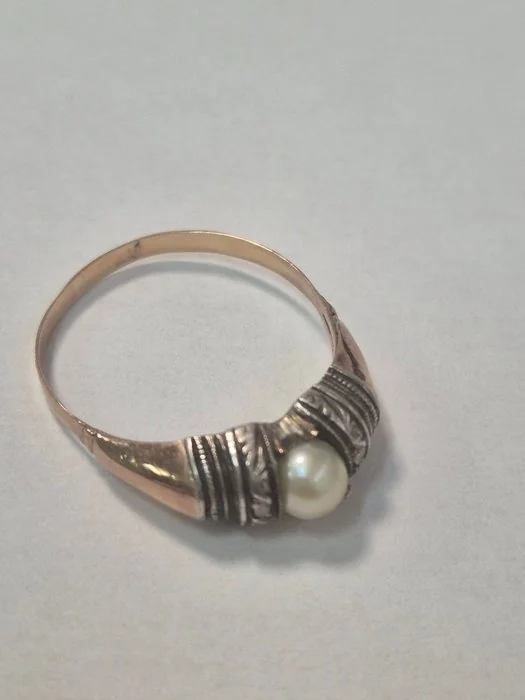 Ring - 19.2 kt. Rose gold Pearl