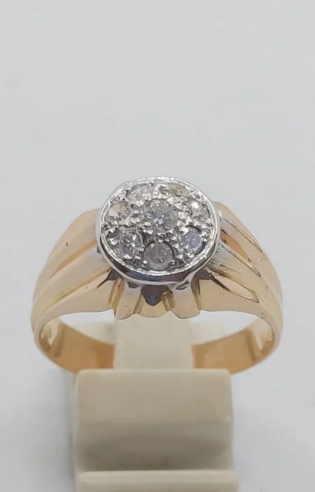 Ring - 19.2 kt. Rose gold - 0.37ct. tw. Diamond (Natural) - Diamond