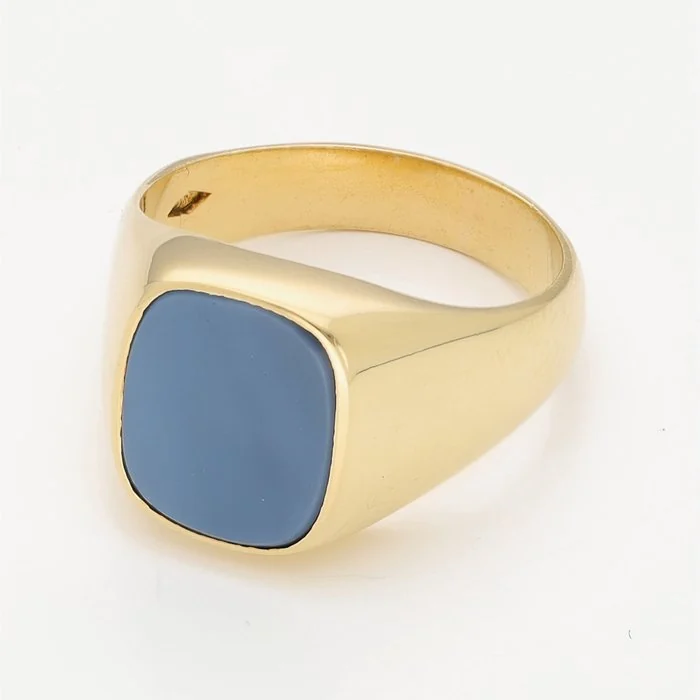 Ring - 18 kt. Yellow gold - Lagensteen