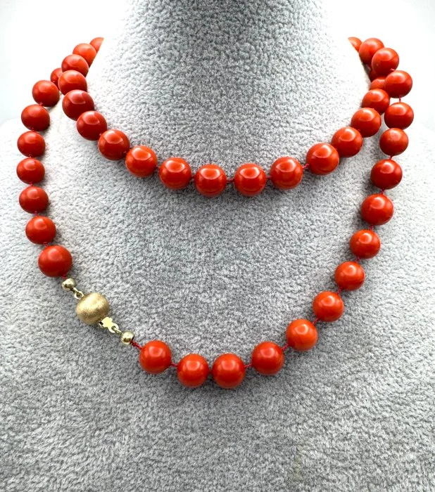 Chain - 8 kt. Yellow gold - Corals