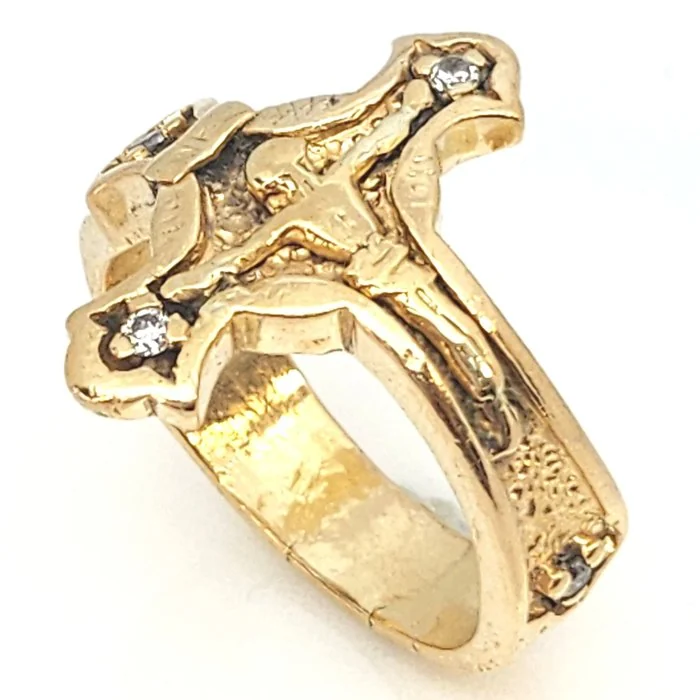 Ring - 18 kt. Yellow gold Diamond (Natural)