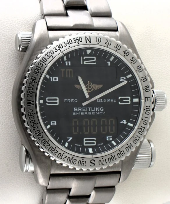 Breitling - 'Emergency' Chronograph - Titanium - Rescue Beacon - Real Adventure Guy Wanted ! - Ref. No. E56321 - Men - 1990 - 1999
