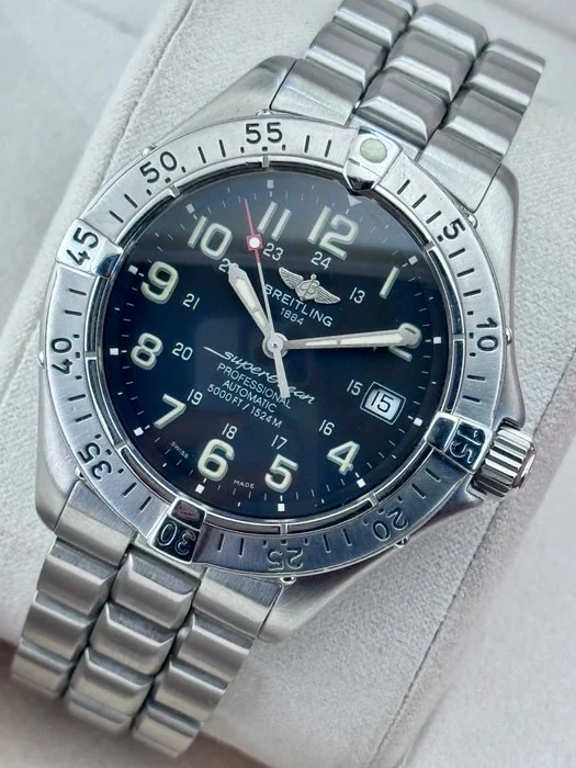 Breitling - SuperOcean Automatic Black - A17345 - Men - 1990 - 1999