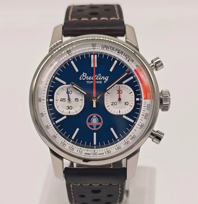 Breitling - Top Time B01 Shelby Cobra 41 mm Blue Dial Chronograph - AB0176 - Men - 2020 - 2025