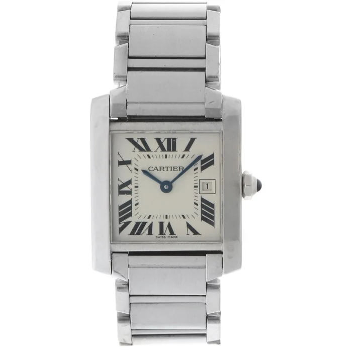 Cartier - Tank Française - W51011Q3 / 2465 - Women - 2000 - 2010