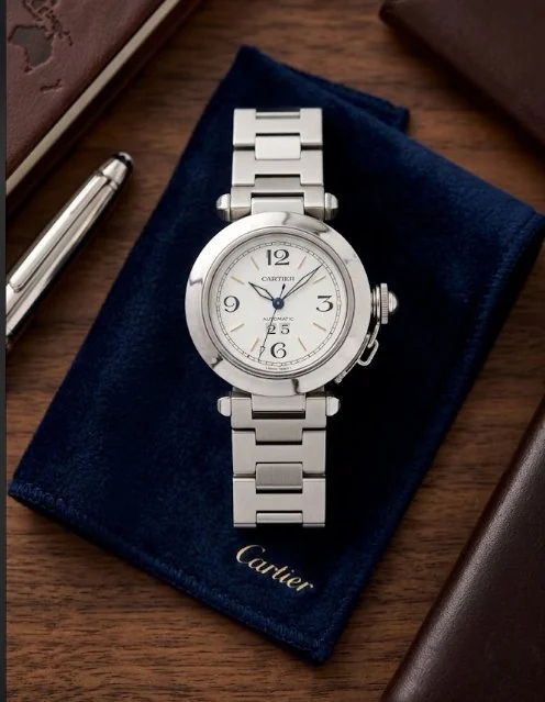 Cartier - Pasha C Big Date - W31044M7 - Unisex - 2000 - 2010