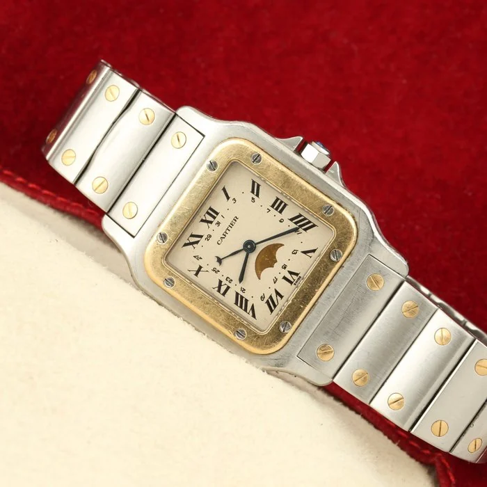 Cartier - Santos Galbée - Moon Phase 119901 - Men - 1990 - 1999