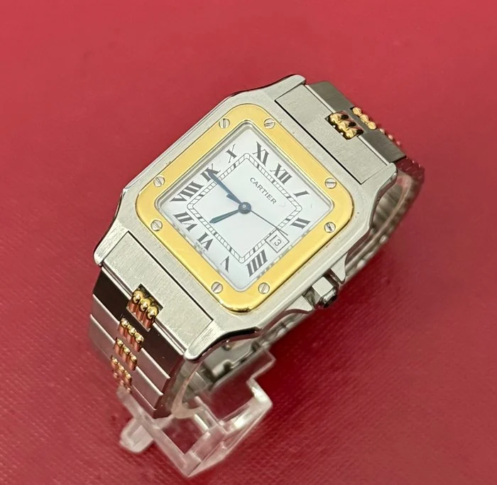 Cartier - Santos Carree Galbee - 2961 - Unisex - 1990 - 1999