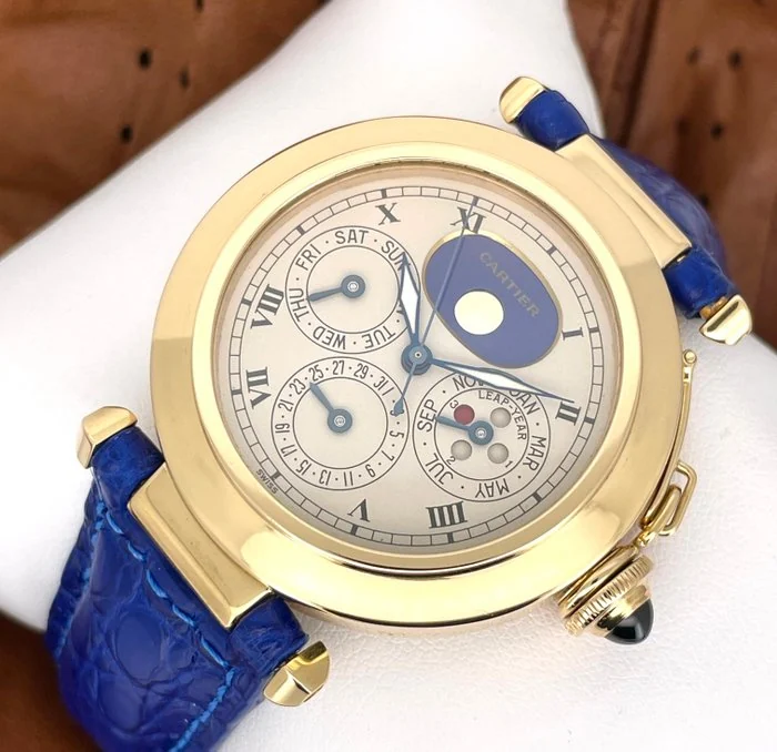 Cartier - Pasha de Cartier Perpetual Calendar 18K Yellow gold - 30003 - Men - 1990 - 1999