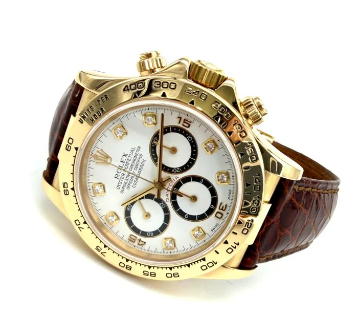Rolex - Daytona Zenith Inverted 6 'Diamond Factory Dial' - Full Set - 16518 - Men - 1993