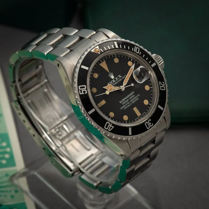 Rolex - Submariner Date Matte Tritium Dial with Cream Patina - 16800 - Men - 1983