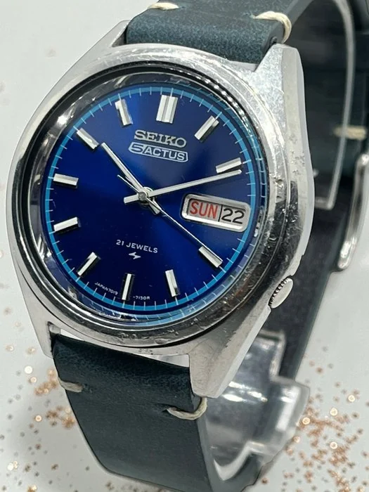 Seiko - 5 Actus Vintage - 21 Jewels - Automatic - Calendar - 70's - 7019 - 7060 - Men - 1970 - 1979