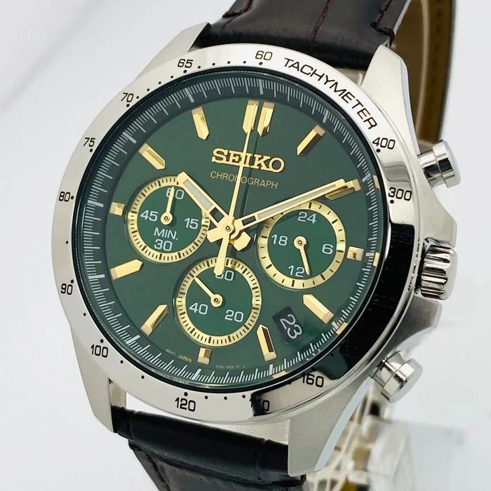 Seiko - Chronograph Green Dial - 8T63 - Men - 2020 - 2025