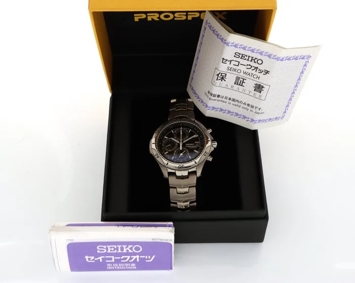 Seiko - Prospex Speedmaster Titanium Alarm Chronograph. - 7T62 - 0AC0 - Men - 2000 - 2010