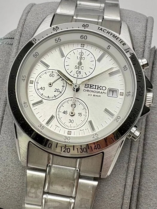 Seiko - Chronograph - SBTQ039 100M 7T92 - 0DW0 – White Dial – Japanese Quartz Men's Watch - Men - 2000 - 2010