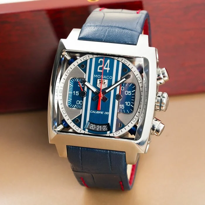 TAG Heuer - Monaco 24 Calibre 36 Chronograph Blue Skelaton Dial - CAL5111.FC6299 - Men - 2010 - 2020