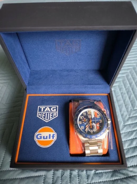TAG Heuer - Formula 1 Gulf Special Edition Chronograph - Full Set - CAZ101AT.BA0842 - Men - 2020 - 2025