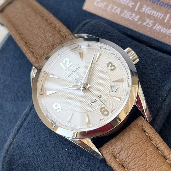 TAG Heuer - Carrera Automatic - Clous de Paris (Waffle) dial - Cal. 5 25 Jewels - Men - 2007