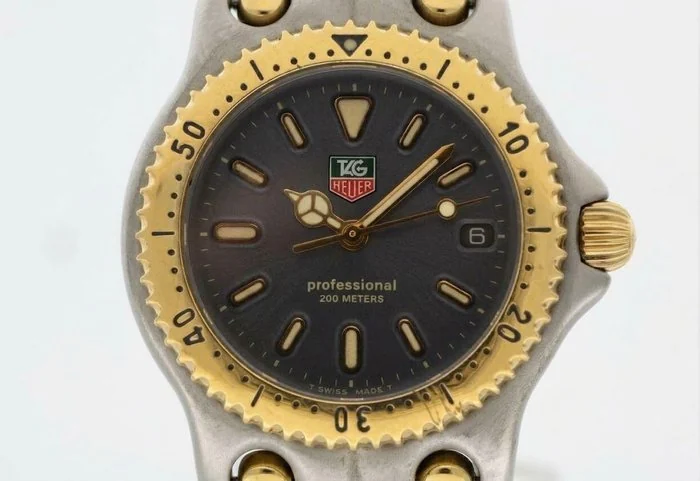 TAG Heuer - S/el (Sport Elegance) Professional 200 Meters Two - Tone - S95.213K - Unisex - 1990 - 1999