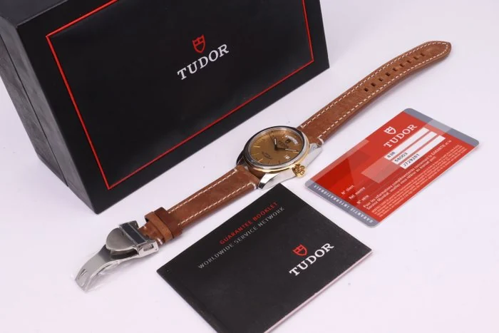 Tudor - Glamour - 56003 | Gold Dial | Box & Paper - Men - 2013