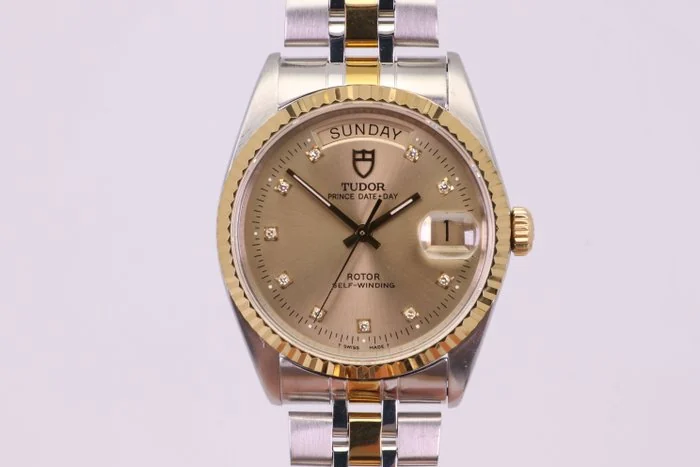 Tudor - Prince Date+Day - 76213 | Gold Dial w/ DIamonds - Men - 1997