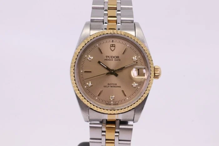 Tudor - Prince Date - 72033 | Champagne Dial w/ Diamonds - Unisex - 2000 - 2010