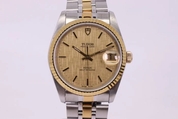 Tudor - Prince Date - 74033 | Champagne Linen Dial - Men - 2000 - 2010