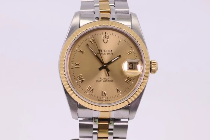 Tudor - Prince Date - 74033 | Champagne Roman Dial - Men - 2000 - 2010