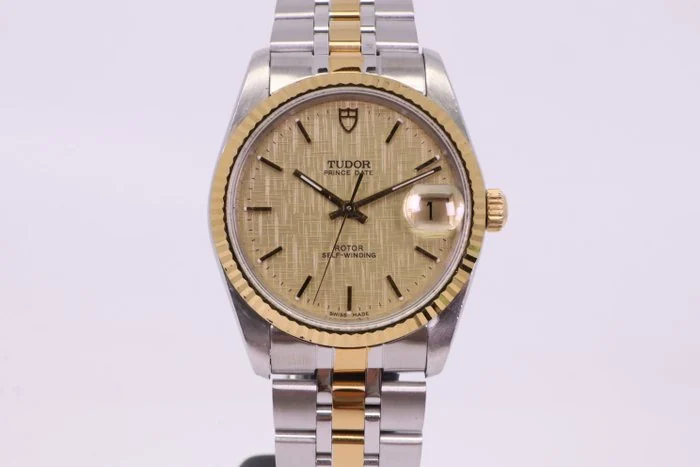 Tudor - Prince Date - 74033 | Champagne Linen Dial - Men - 2000 - 2010