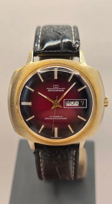 Grovana - Vintage Hand - wind Day - Date - 991 - Men - 1970 - 1979