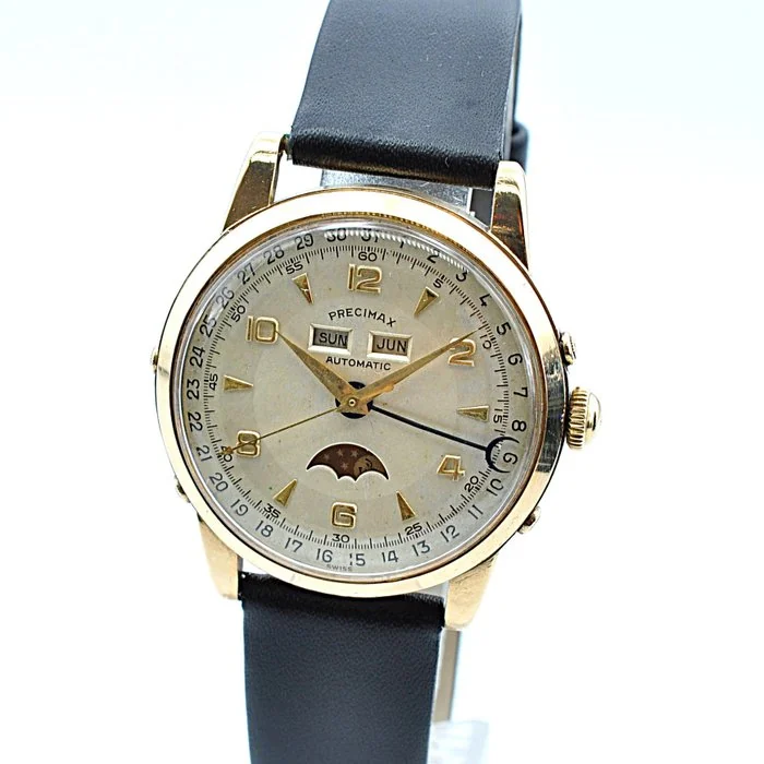 Precimax - Triple Calendar Moon Phase 750 Case46g - 187465 - Men - 1950 - 1959