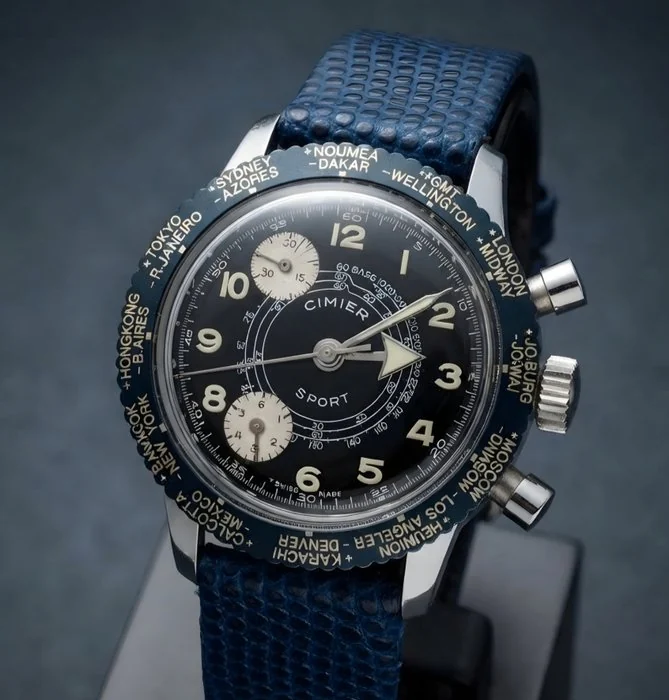 Cimier - Sport World Time Chronograph Watch - Men - 1970