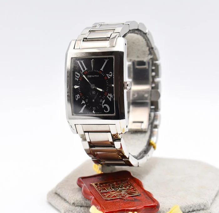 Zenith - Port Royal - Port Royal V Quartz Ref. 02.0250.887 – Jumbo Case – Black Dial – NOS - Men - 1990 - 1999